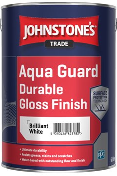 Johnstones Trade Aqua Guard Gloss 5 Litre Brilliant White