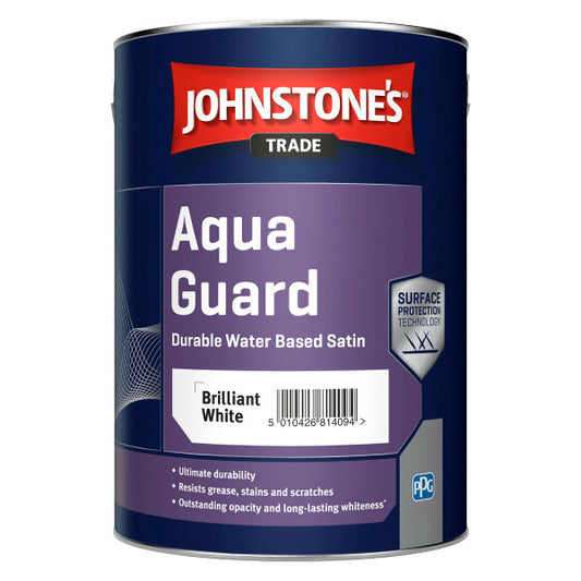 Johnstones Trade Aqua Guard Satin Brilliant White 2.5 Litre