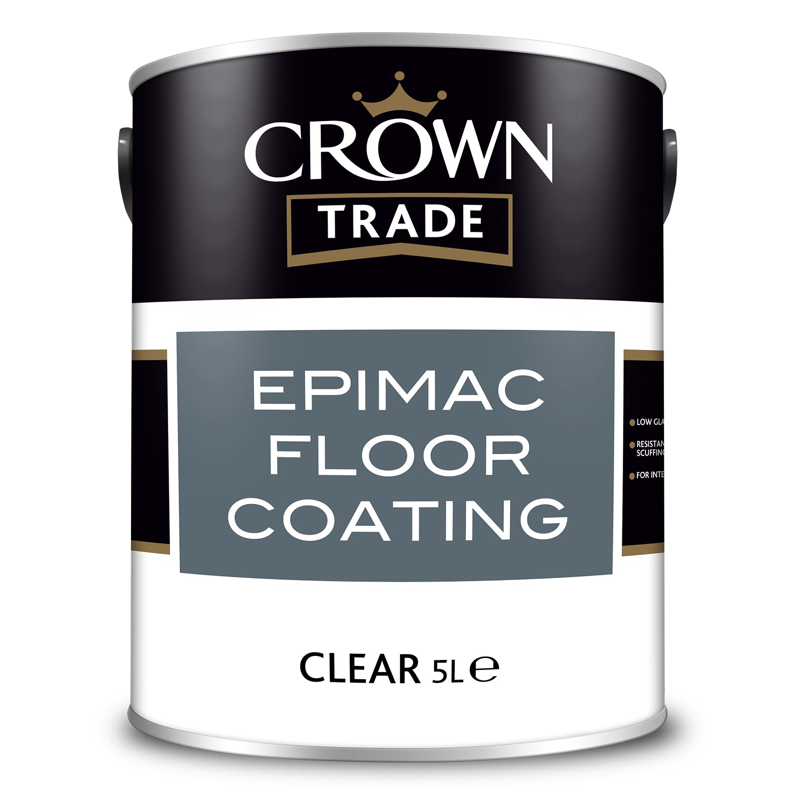 Crown Trade Spill-Resistant Epimac Floor Coating - Clear - 5 Litre