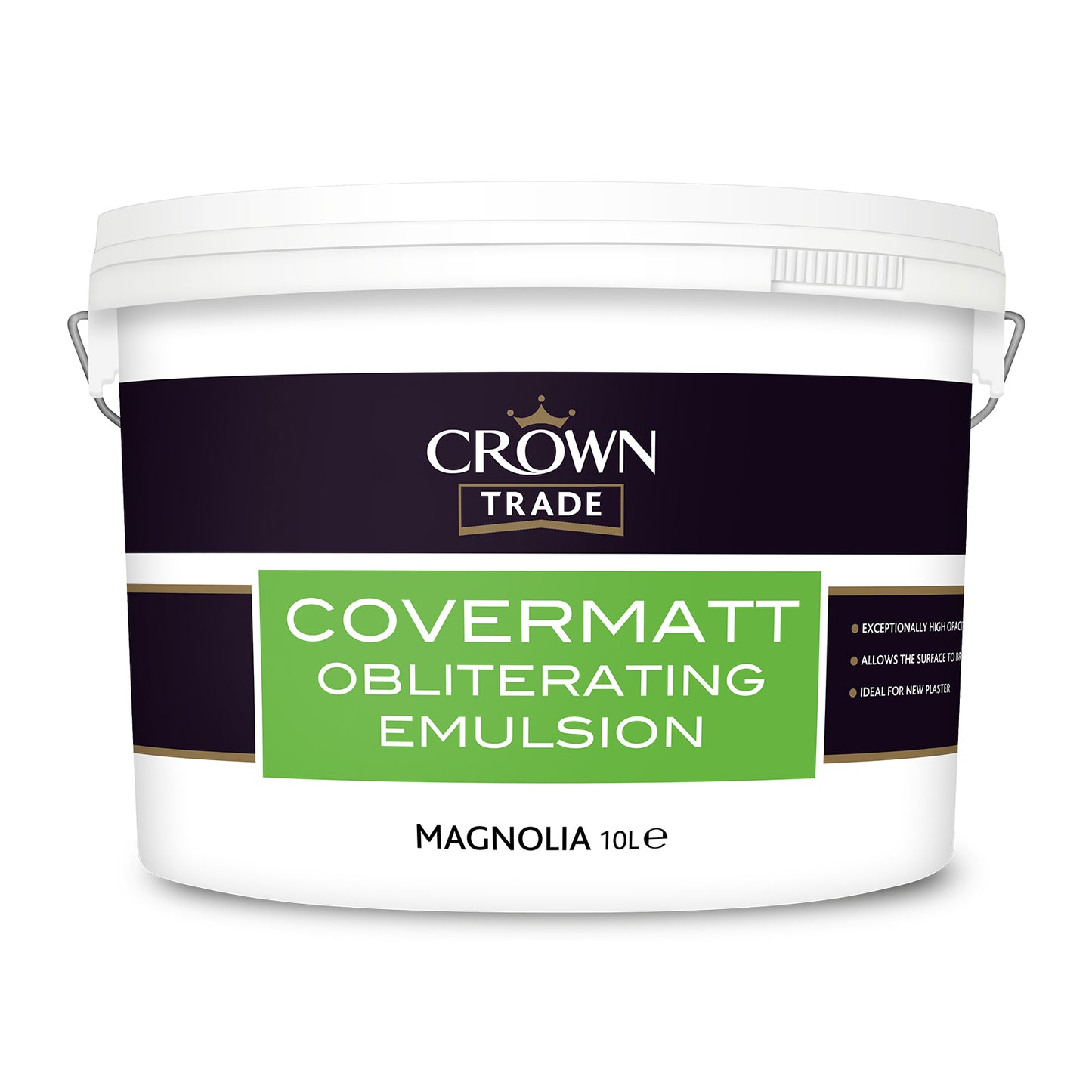 Crown Trade Covermatt Obliterating Emulsion Paint - Magnolia - 10 Litre