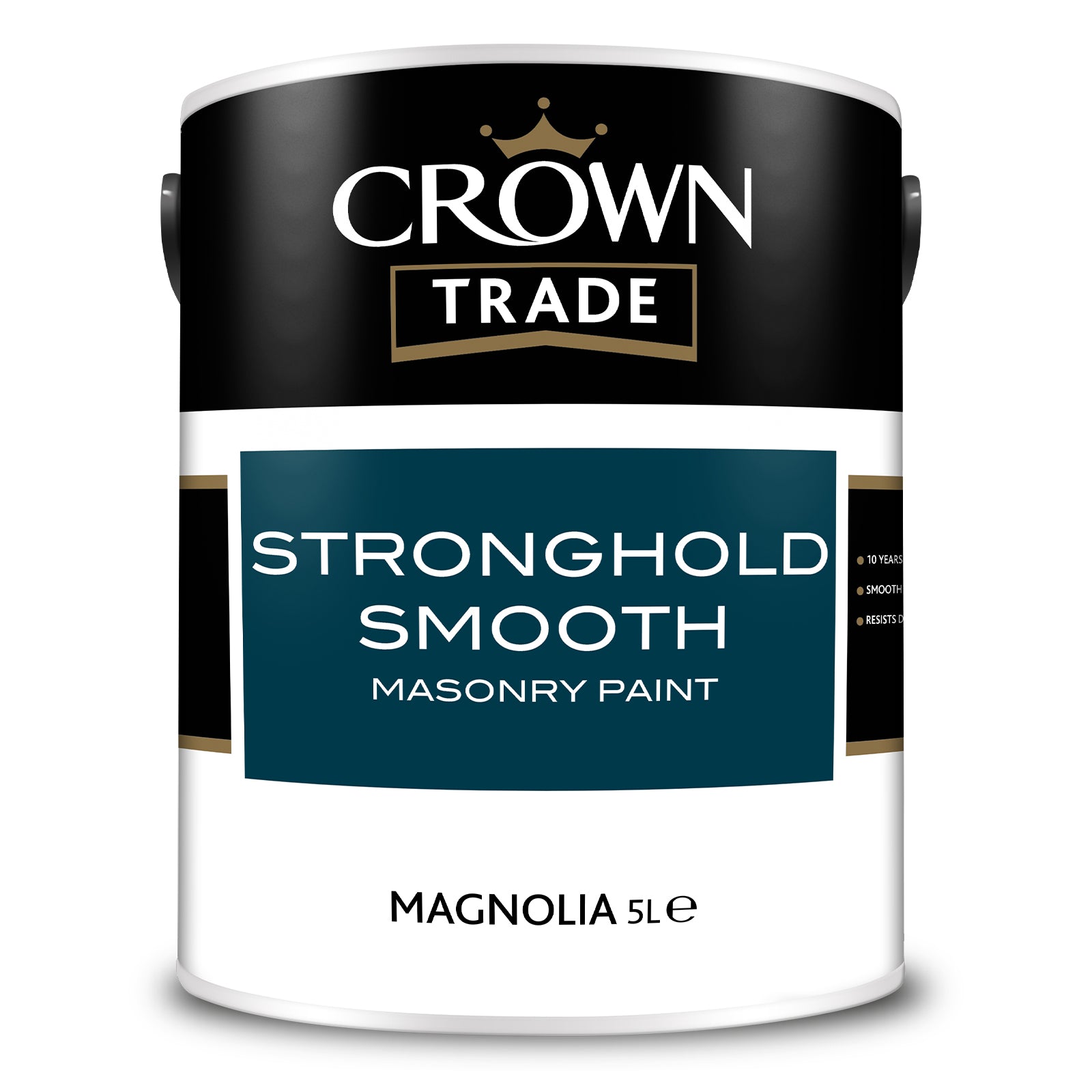 Crown Trade Stronghold Smooth Masonry Paint - Magnolia - 5 Litre