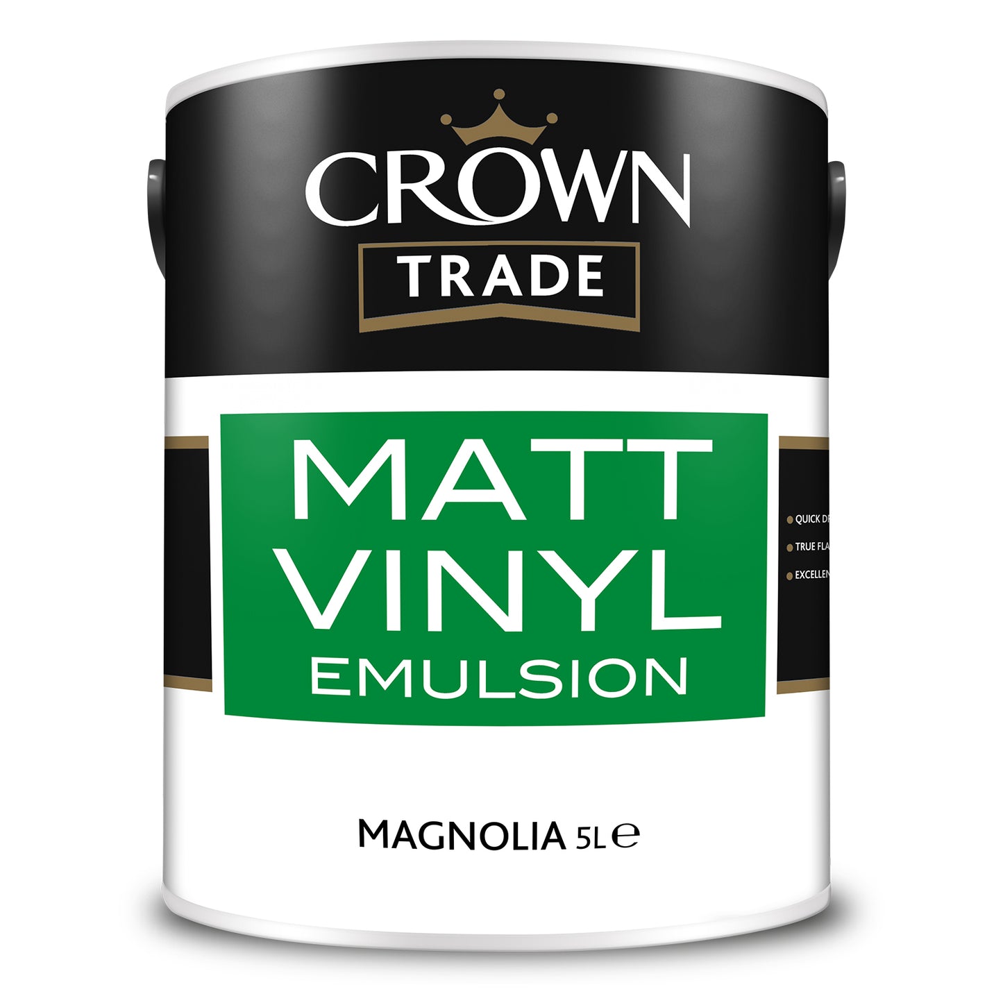 Crown Trade Quick-Drying Matt Vinyl Emulsion Paint - Magnolia