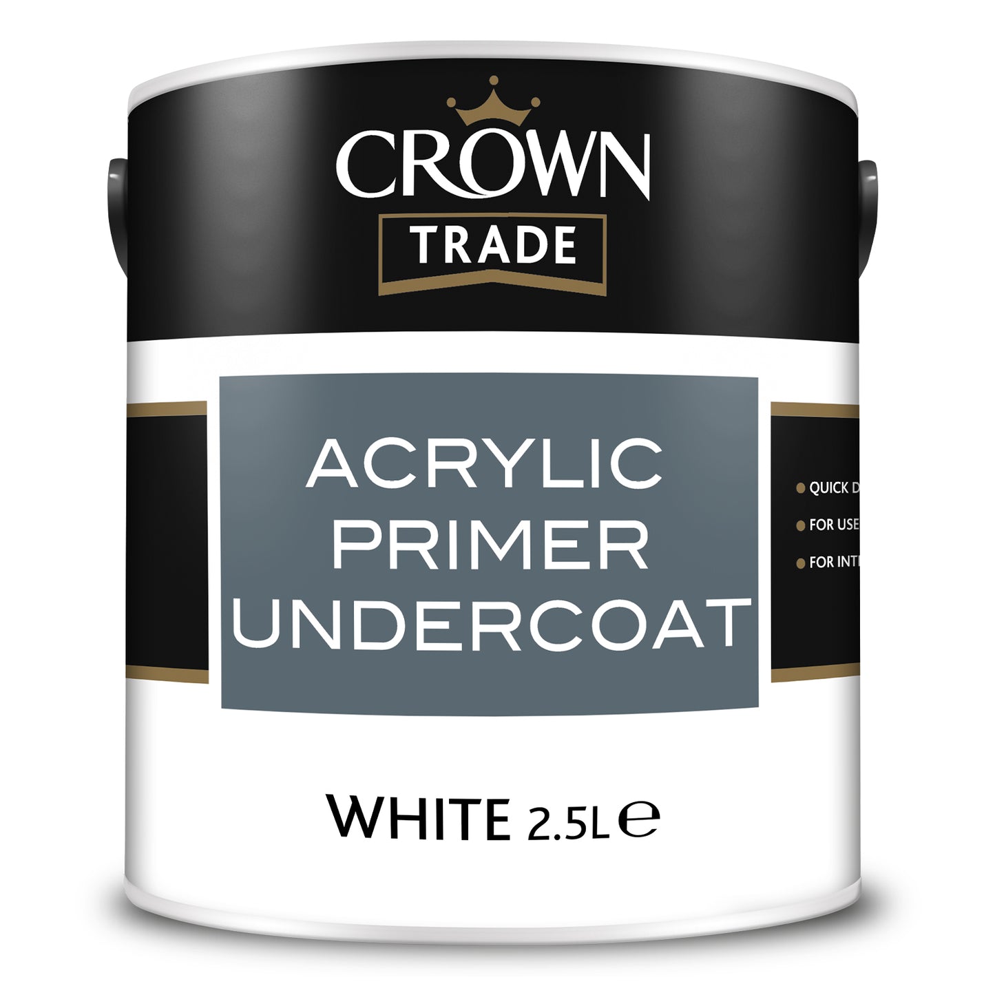 Crown Trade Acrylic Quick-Drying Primer Undercoat - White