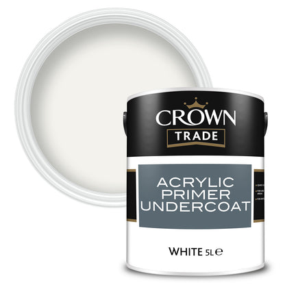 Crown Trade Acrylic Quick-Drying Primer Undercoat - White