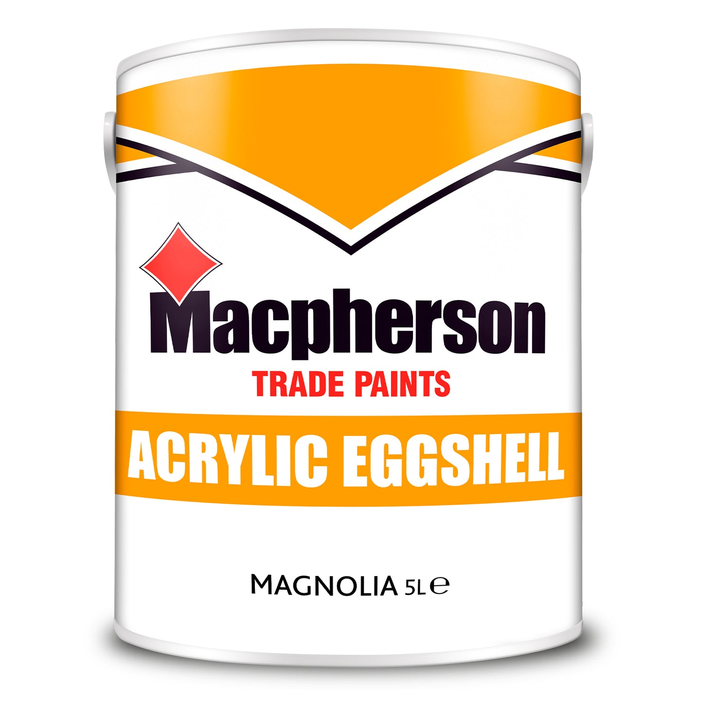 Macpherson Acrylic Eggshell Paint - Magnolia - 5 Litre