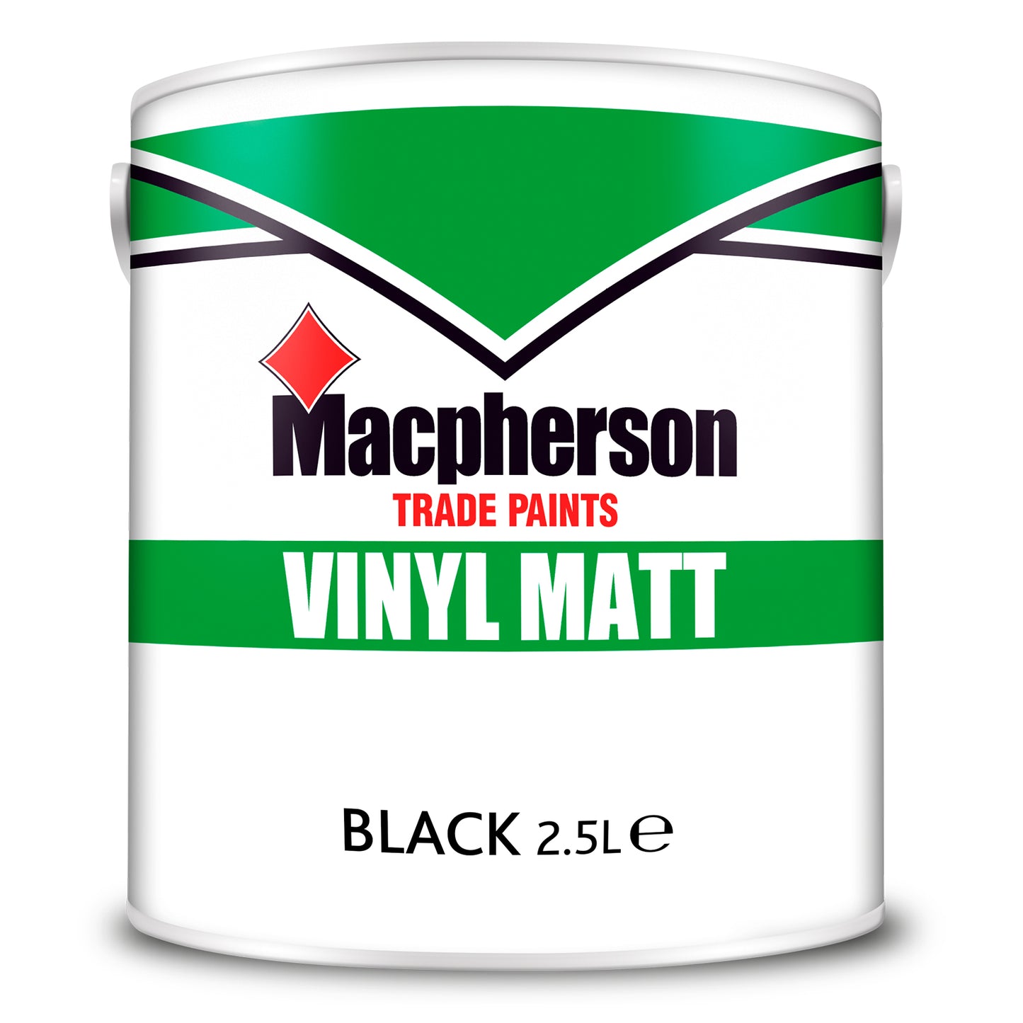 Macpherson Tough and Durable Vinyl Matt Paint - Black