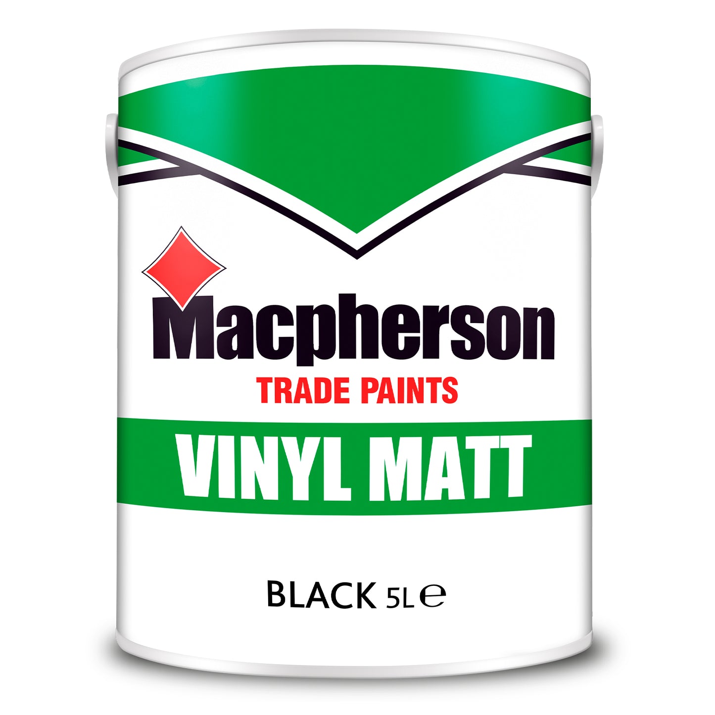 Macpherson Tough and Durable Vinyl Matt Paint - Black