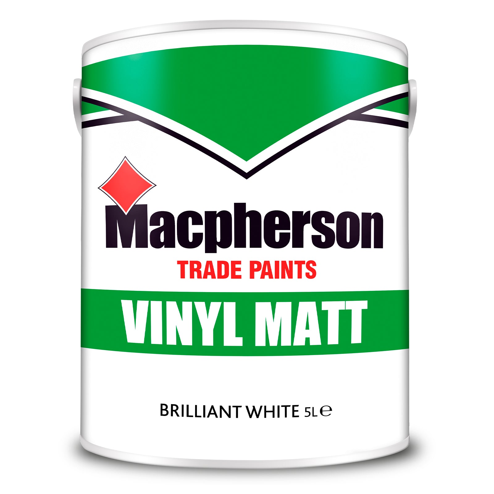 Macpherson Tough and Durable Vinyl Matt Paint - Brilliant White