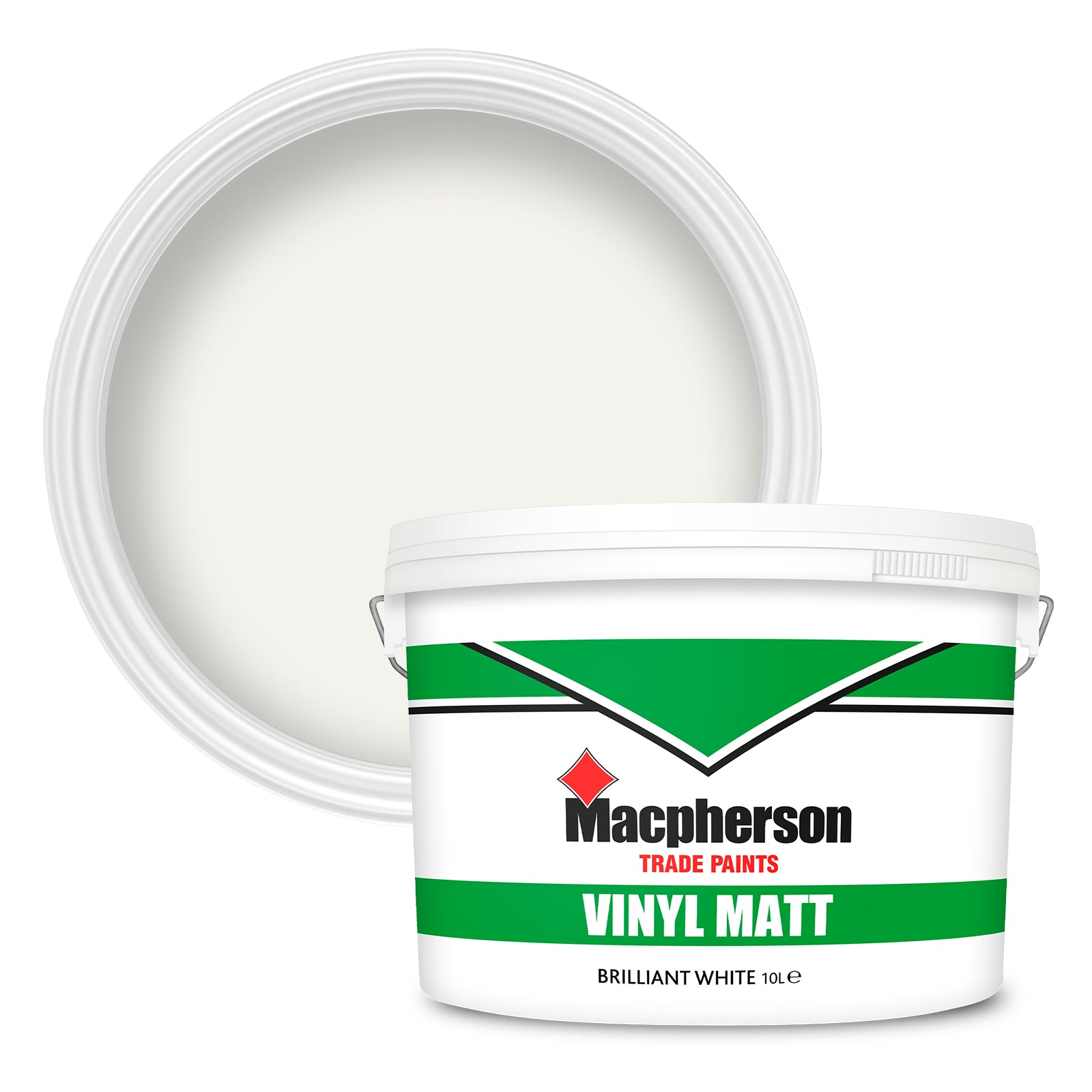 Macpherson Tough and Durable Vinyl Matt Paint - Brilliant White