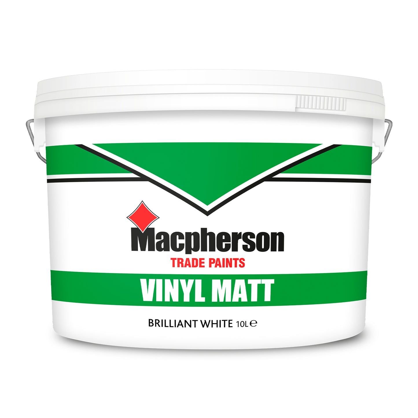 Macpherson Tough and Durable Vinyl Matt Paint - Brilliant White