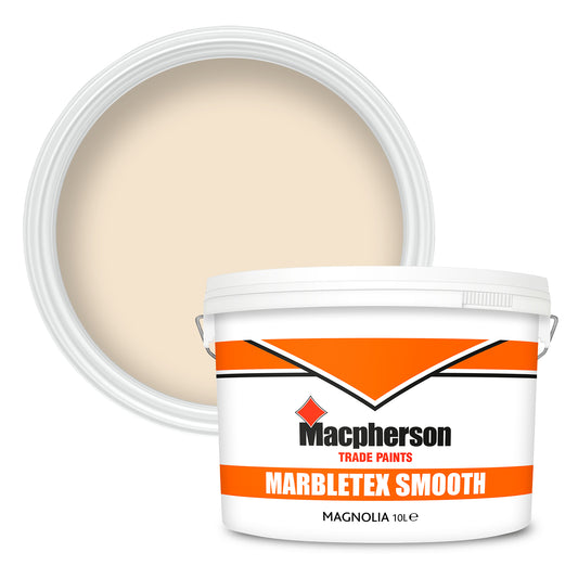 Macpherson Marbletex Smooth Masonry Paint - Magnolia - 10 Litre