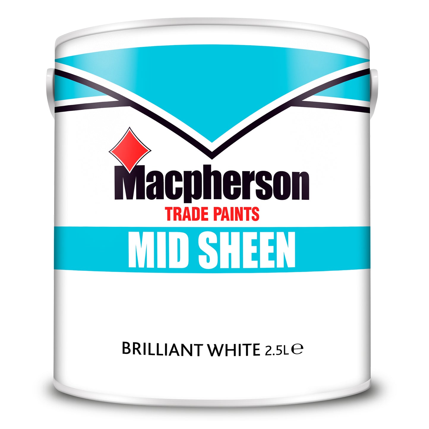 Macpherson Washable Mid-Sheen Paint - Brilliant White