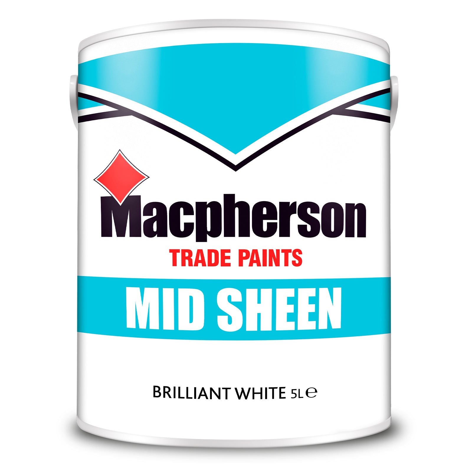 Macpherson Washable Mid-Sheen Paint - Brilliant White