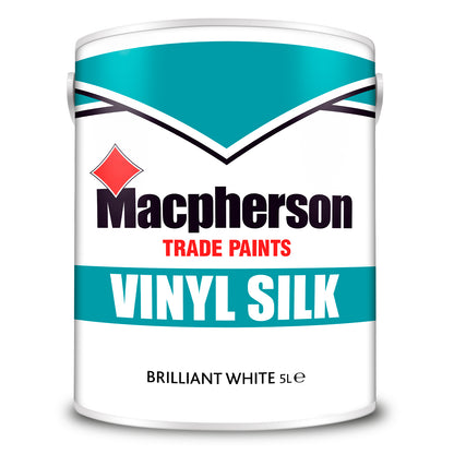 Macpherson Tough and Washable Vinyl Silk Paint - Brilliant White