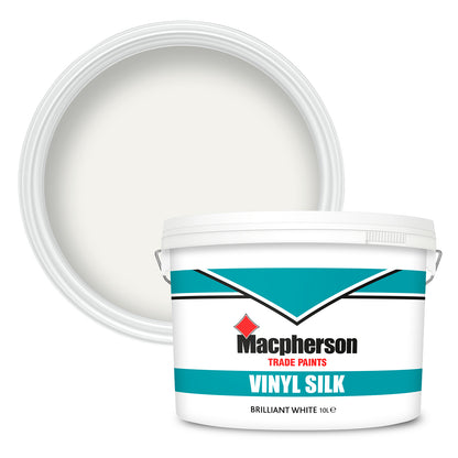 Macpherson Tough and Washable Vinyl Silk Paint - Brilliant White