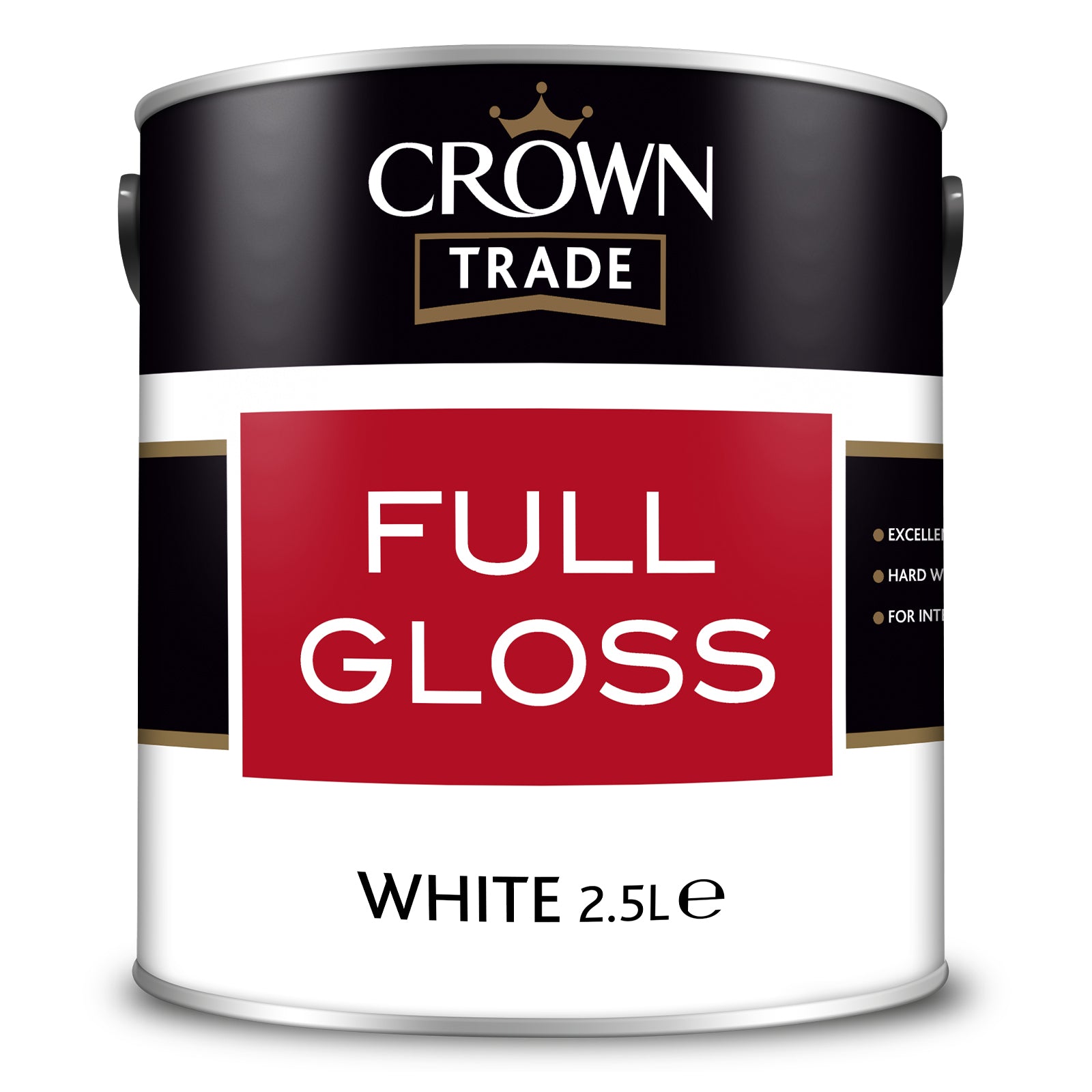 Crown Trade Full Gloss Extreme Hardwearing Paint - White