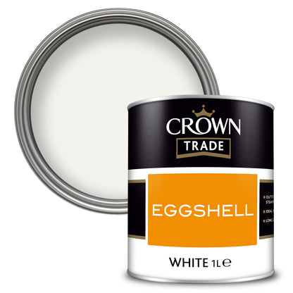 Crown Trade Washable Eggshell Paint - White