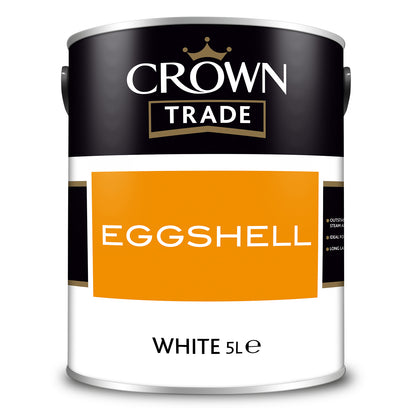 Crown Trade Washable Eggshell Paint - White