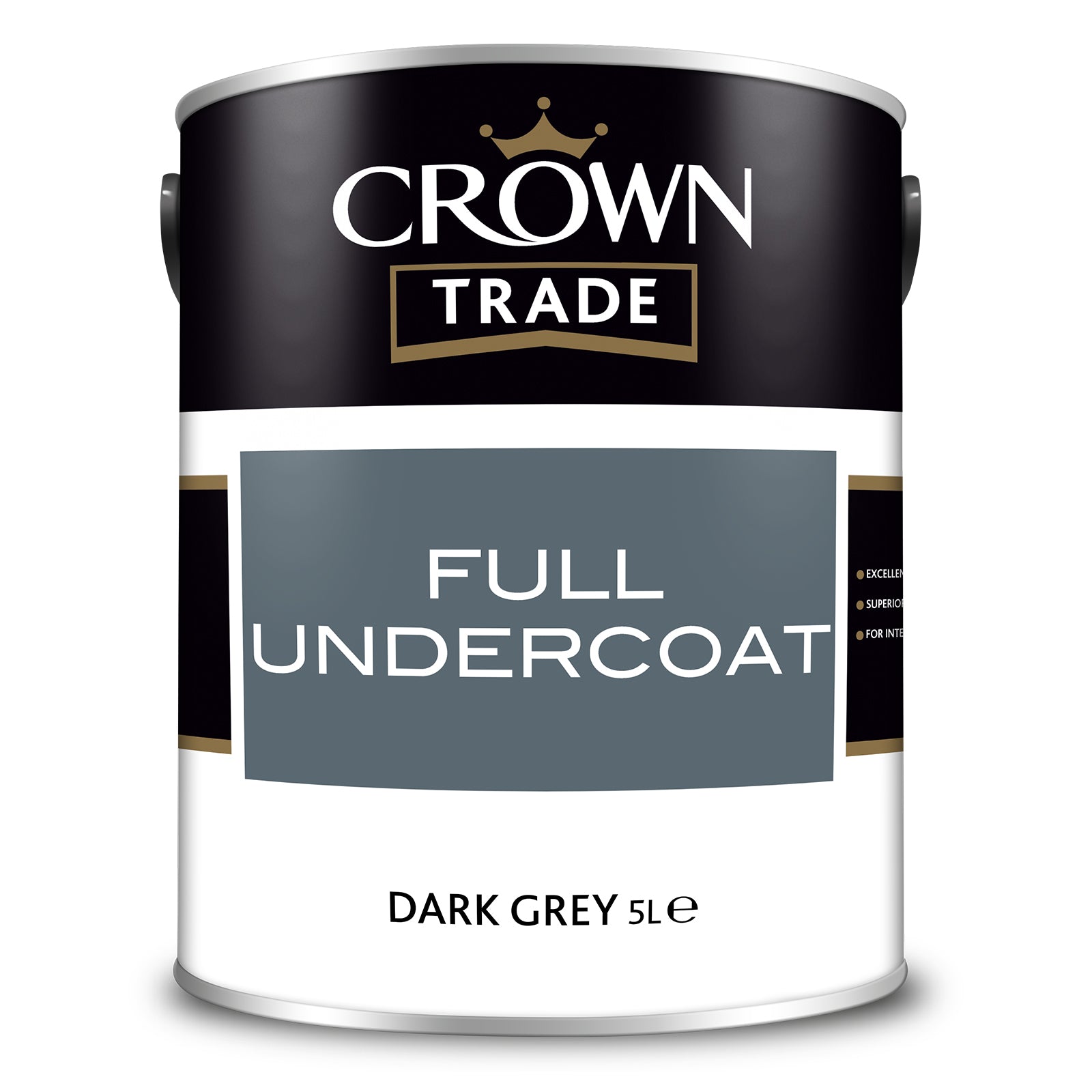 Crown Trade High-Quality Full Undercoat - Dark Grey