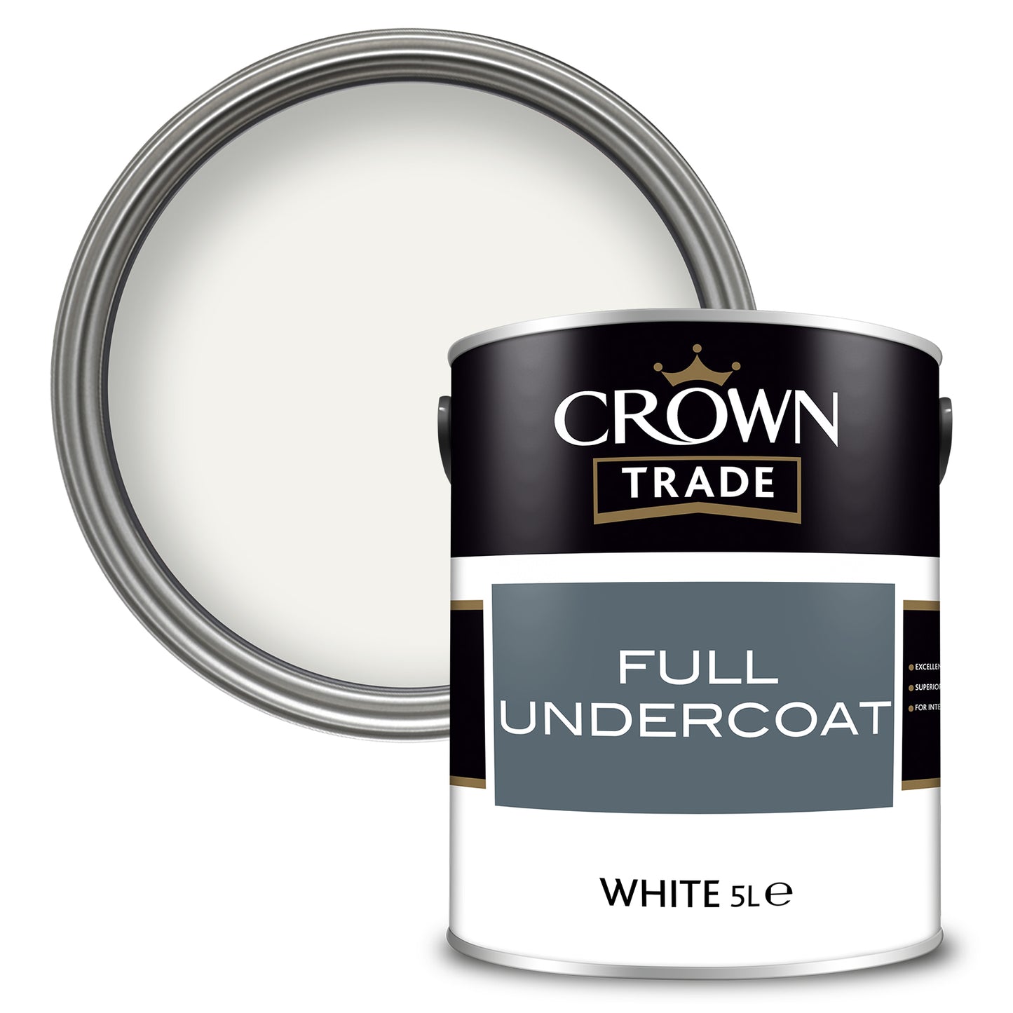 Crown Trade High-Quality Full Undercoat - White