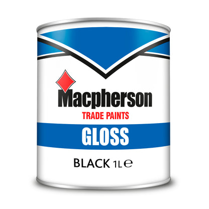 Macpherson Hardwearing High-Sheen Gloss Paint - Black