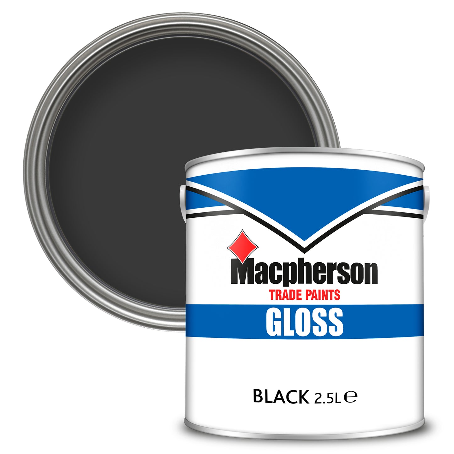 Macpherson Hardwearing High-Sheen Gloss Paint - Black