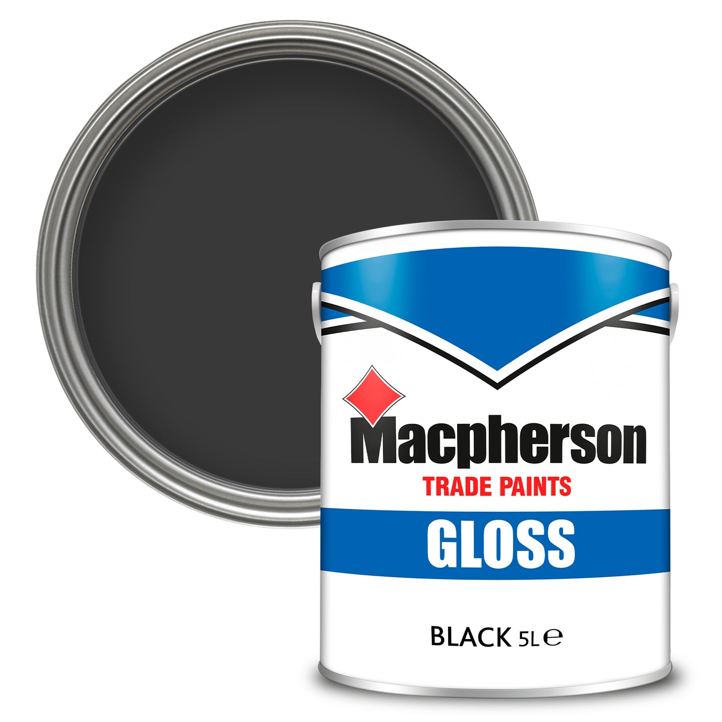 Macpherson Hardwearing High-Sheen Gloss Paint - Black