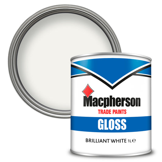 Macpherson Hardwearing High-Sheen Gloss Paint - Brilliant White