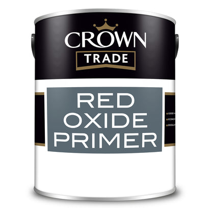 Crown Trade Rust-Inhibiting Primer - Red Oxide - 5 Litre