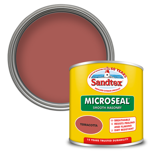 Sandtex 15 Year Weatherproof Exterior Wall Paint - Terracotta