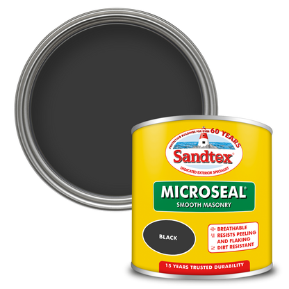 Sandtex 15 Year Weatherproof Exterior Wall Paint - Black