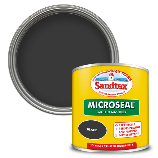 Sandtex 15 Year Weatherproof Exterior Wall Paint - Black