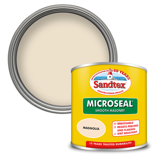 Sandtex 15 Year Weatherproof Exterior Wall Paint - Magnolia