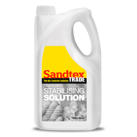 Sandtex Trade Quick Dry WB Stabilising Solution - Clear - 5 Litre