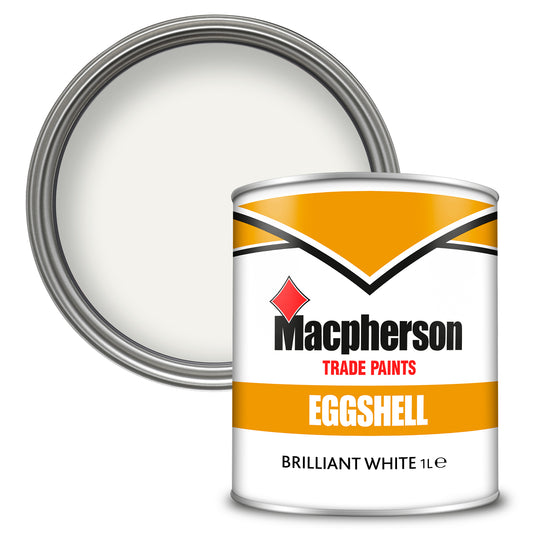 Macpherson Washable Eggshell Paint - Brilliant White