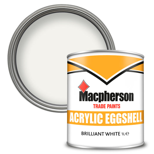 Macpherson Acrylic Eggshell Paint - Brilliant White