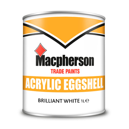 Macpherson Acrylic Eggshell Paint - Brilliant White