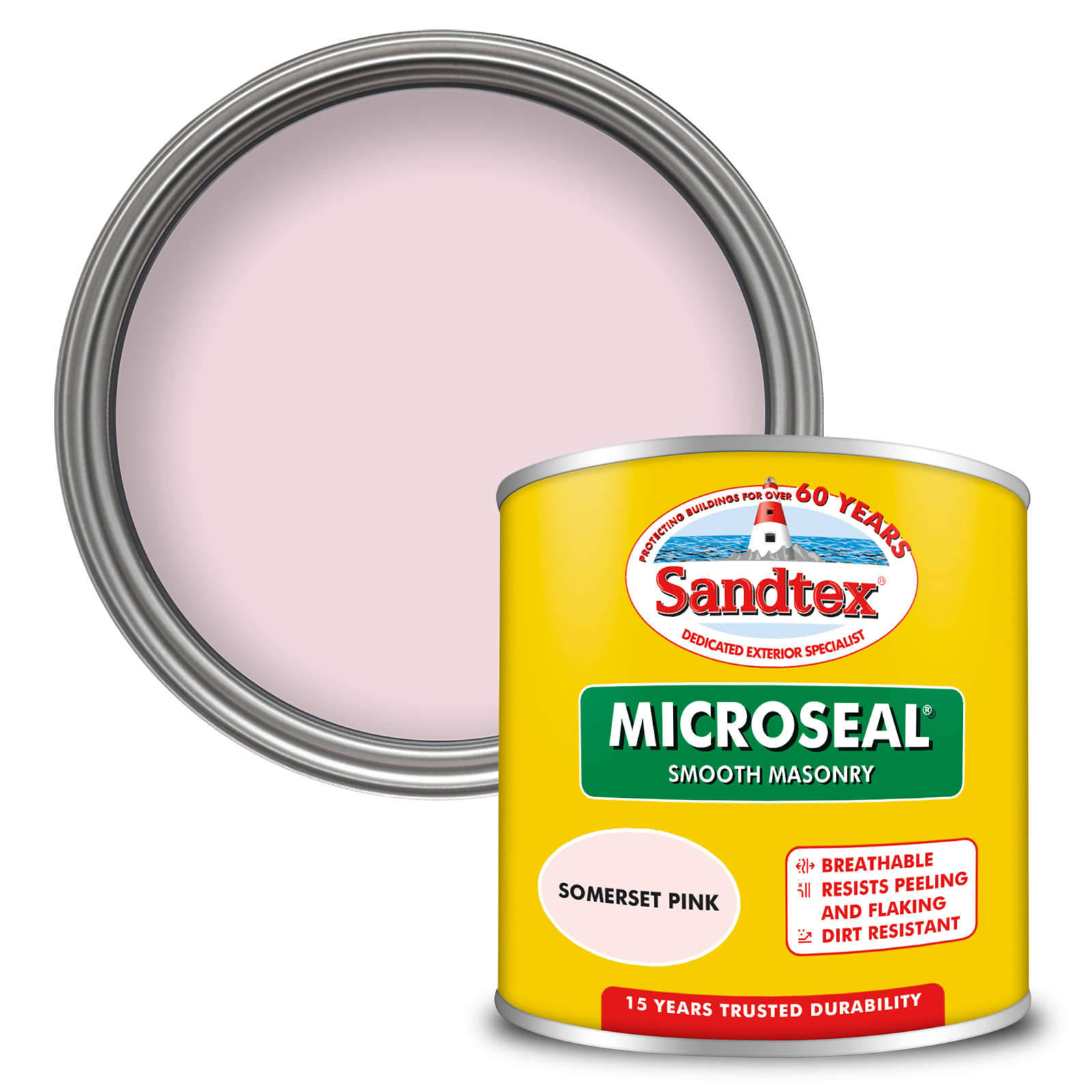 Sandtex 15 Year Weatherproof Exterior Wall Paint - Somerset Pink