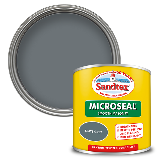 Sandtex 15 Year Weatherproof Exterior Wall Paint - Slate Grey