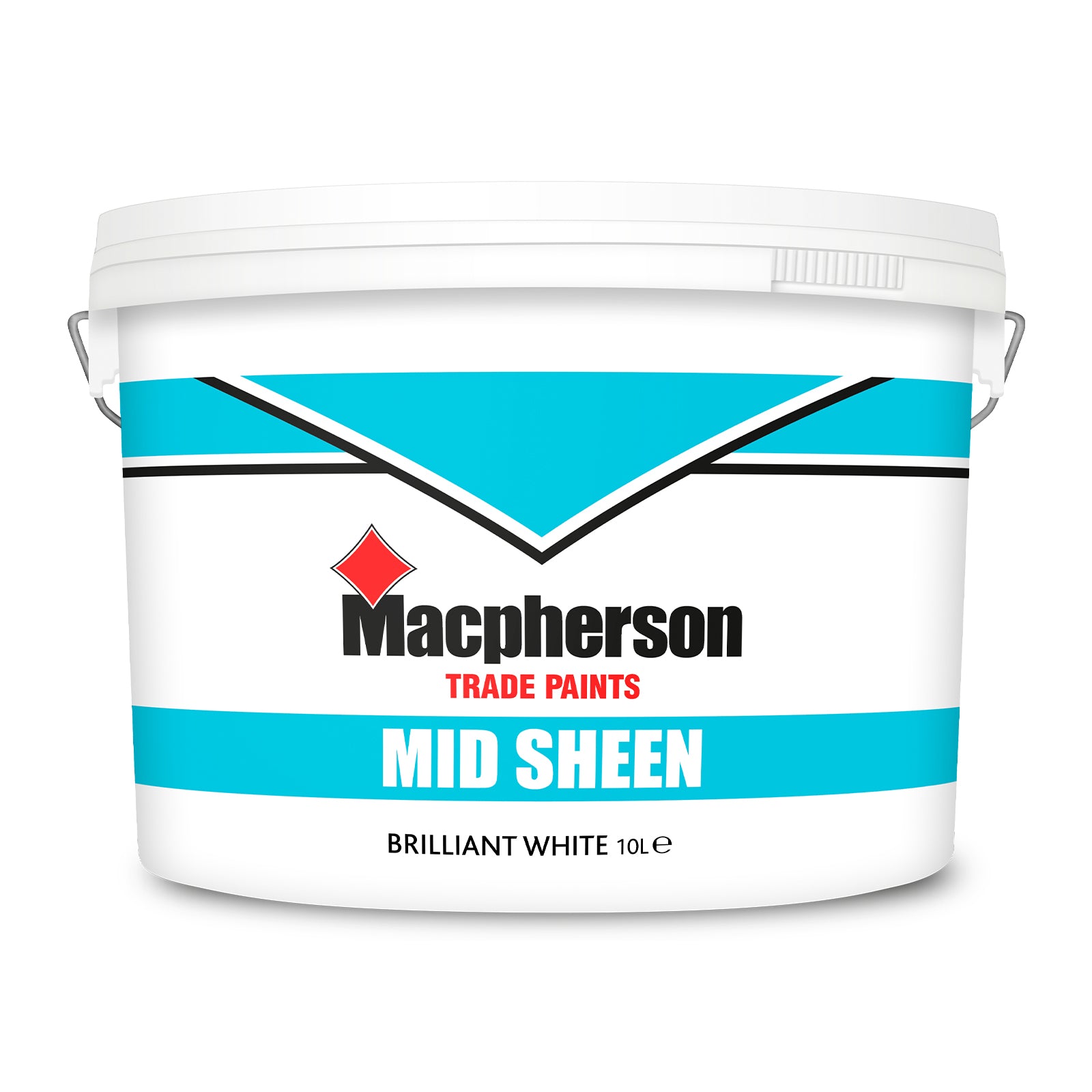 Macpherson Washable Mid-Sheen Paint - Brilliant White