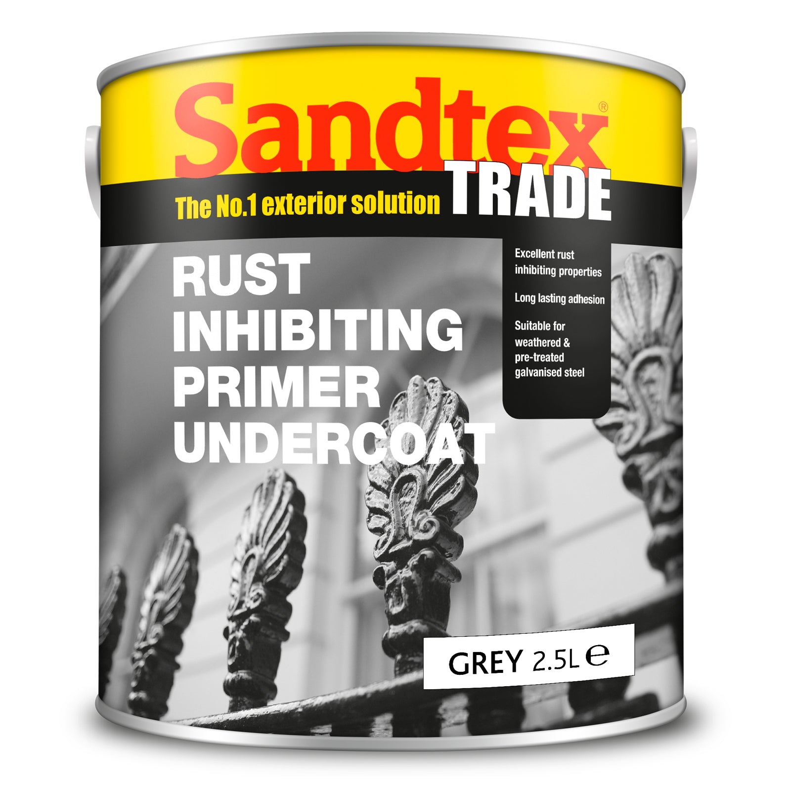 Sandtex Trade Rust Inhibiting Primer Undercoat - Grey - 2.5 Litre