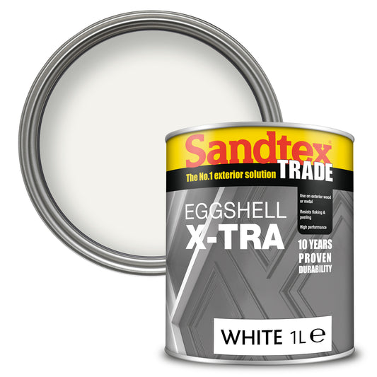 Sandtex Trade X-Tra Eggshell Paint - White