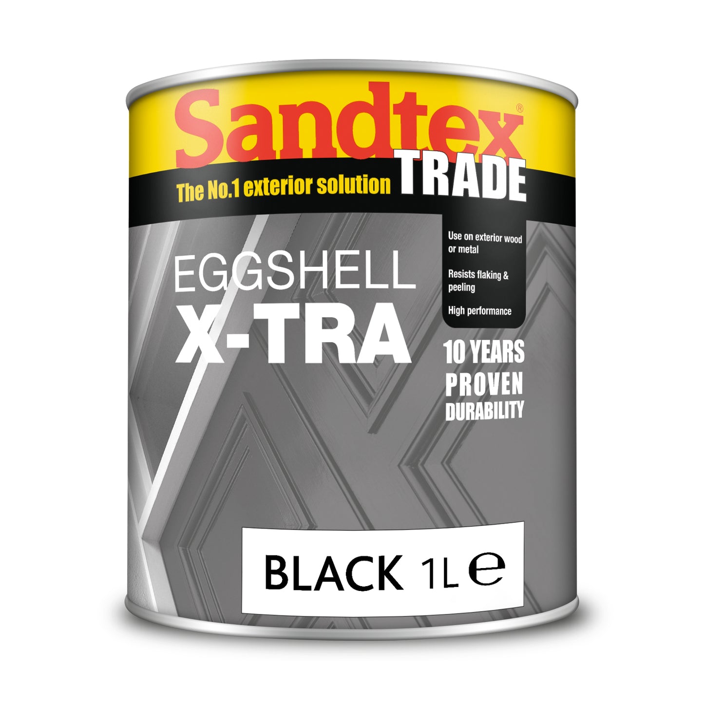 Sandtex Trade X-Tra Eggshell Paint - Black