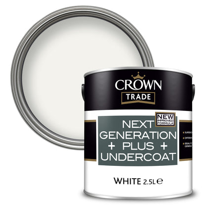 Crown Trade Next Generation Plus Undercoat - White