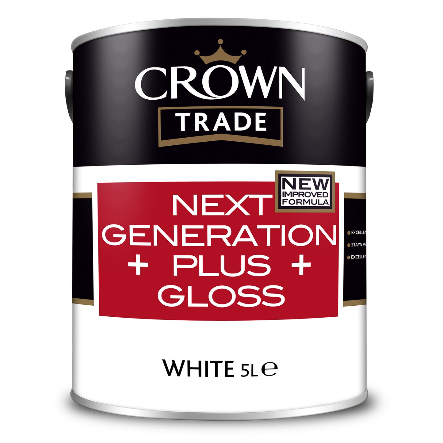 Crown Trade Next Generation Plus Gloss Paint - White