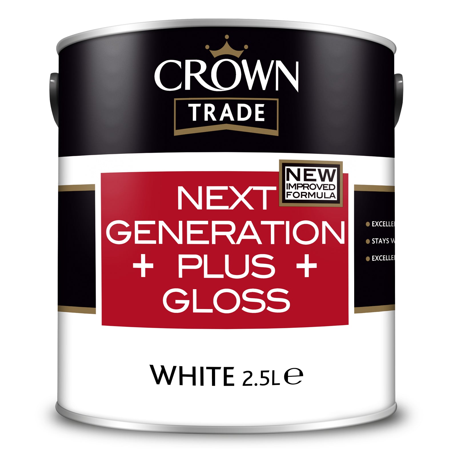 Crown Trade Next Generation Plus Gloss Paint - White