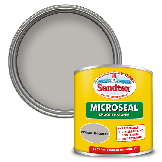 Sandtex 15 Year Weatherproof Exterior Wall Paint - Plymouth Grey