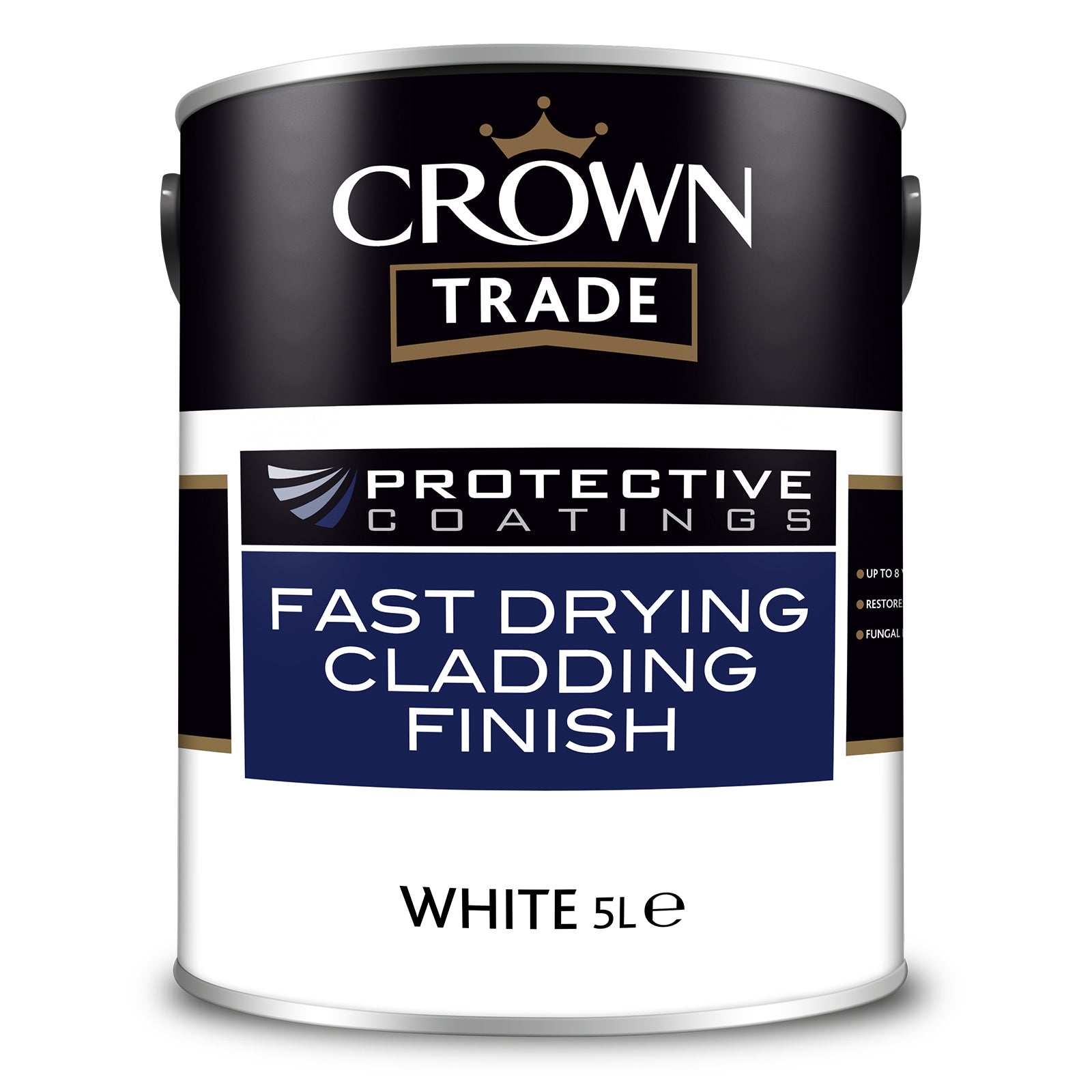 Crown Trade Fast Drying Cladding Protective Coating - White - 5 Litre