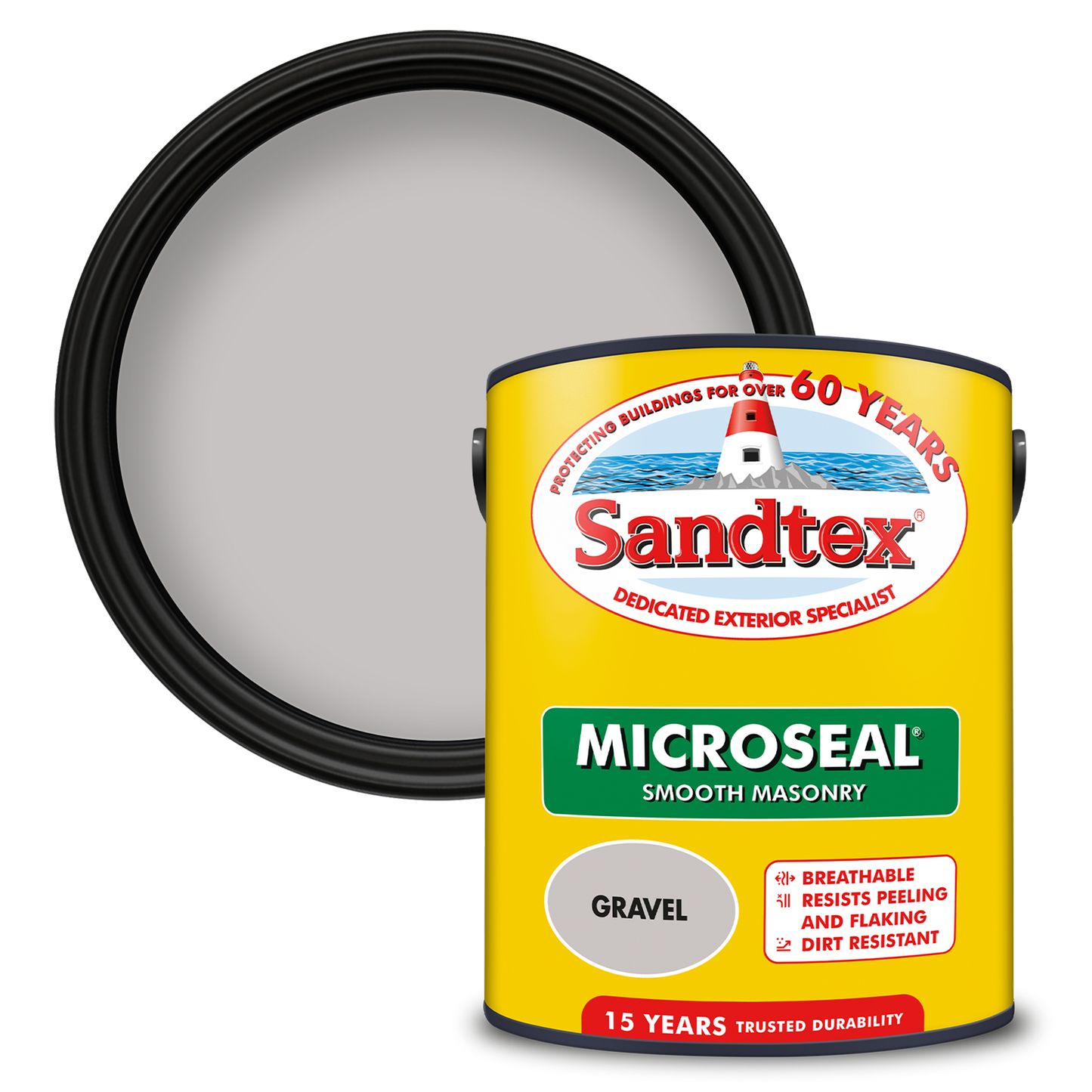 Sandtex 15 Year Weatherproof Exterior Wall Paint - Gravel