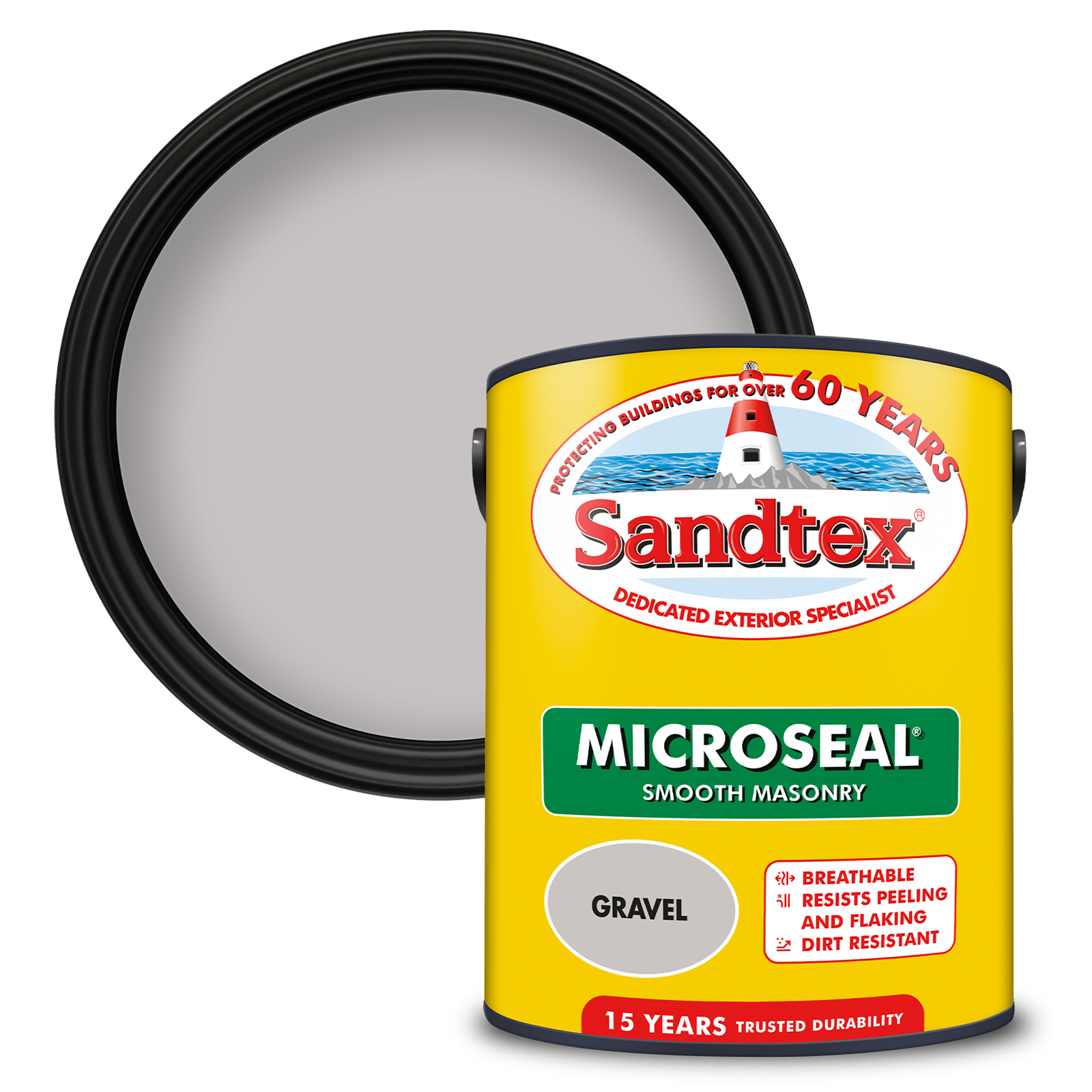 Sandtex 15 Year Weatherproof Exterior Wall Paint - Gravel